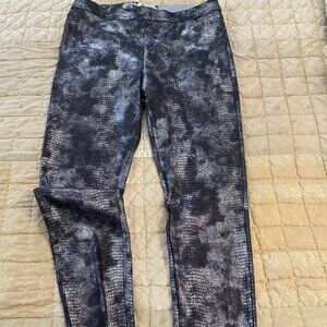 JLo Jennifer Lopez Silverfoil Leggings